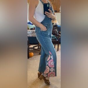 Upcycled overall jeans